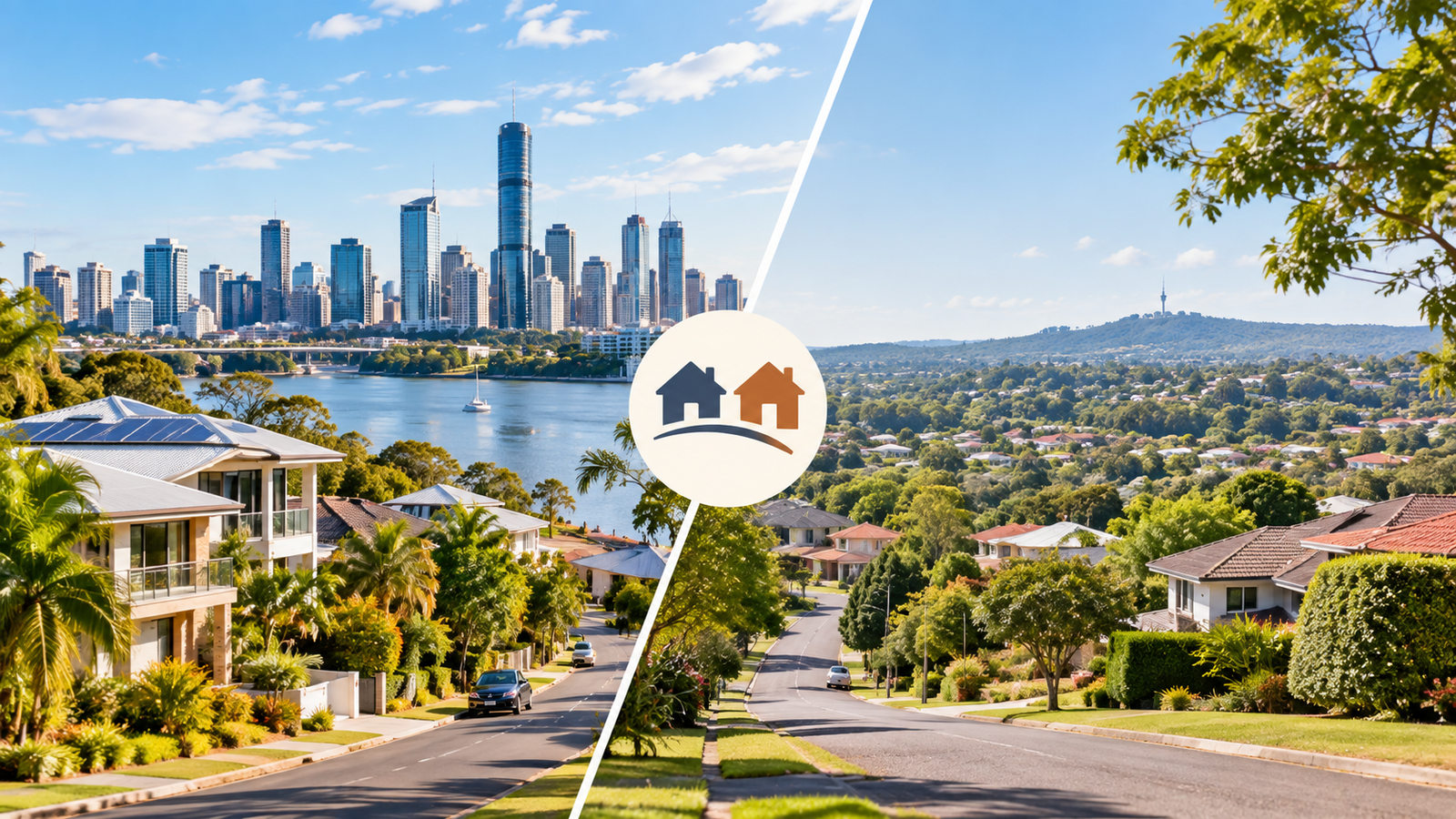 two suburbs