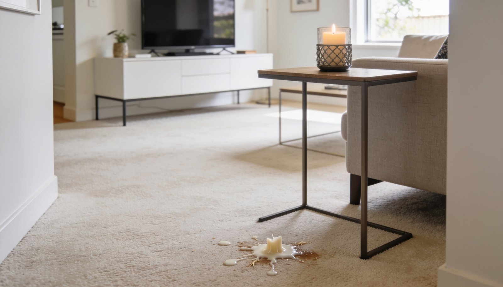 How to get candle wax out of carpet