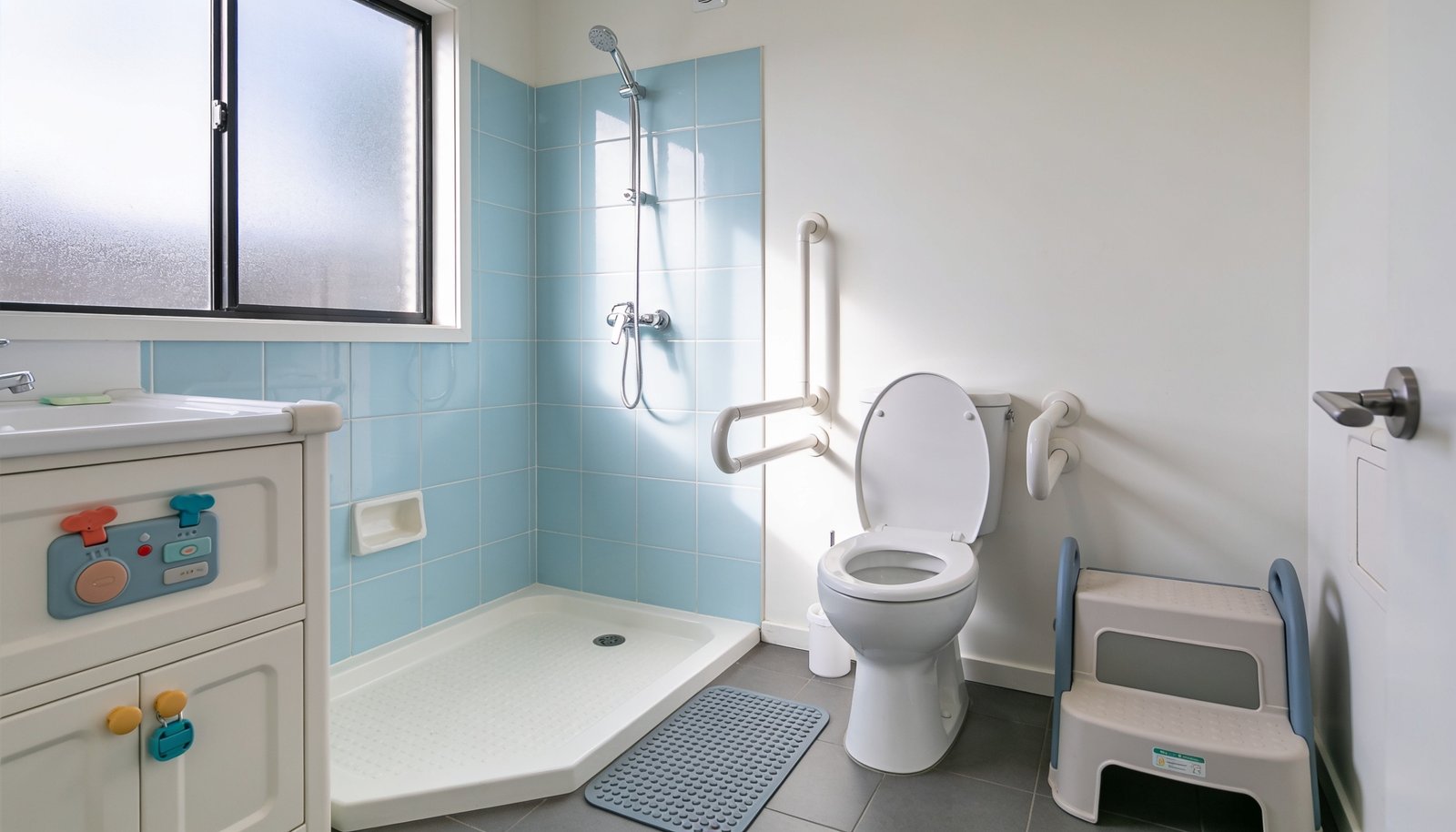How to make a bathroom safer for young children