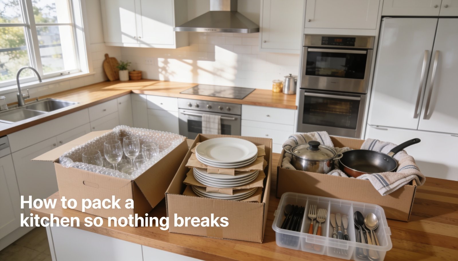 How to pack a kitchen so nothing breaks