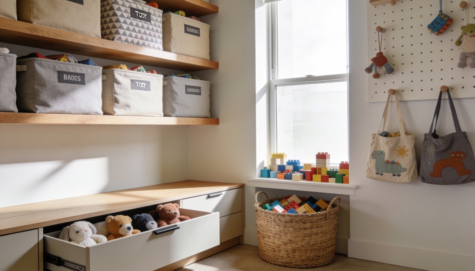 How to store toys so they get put away