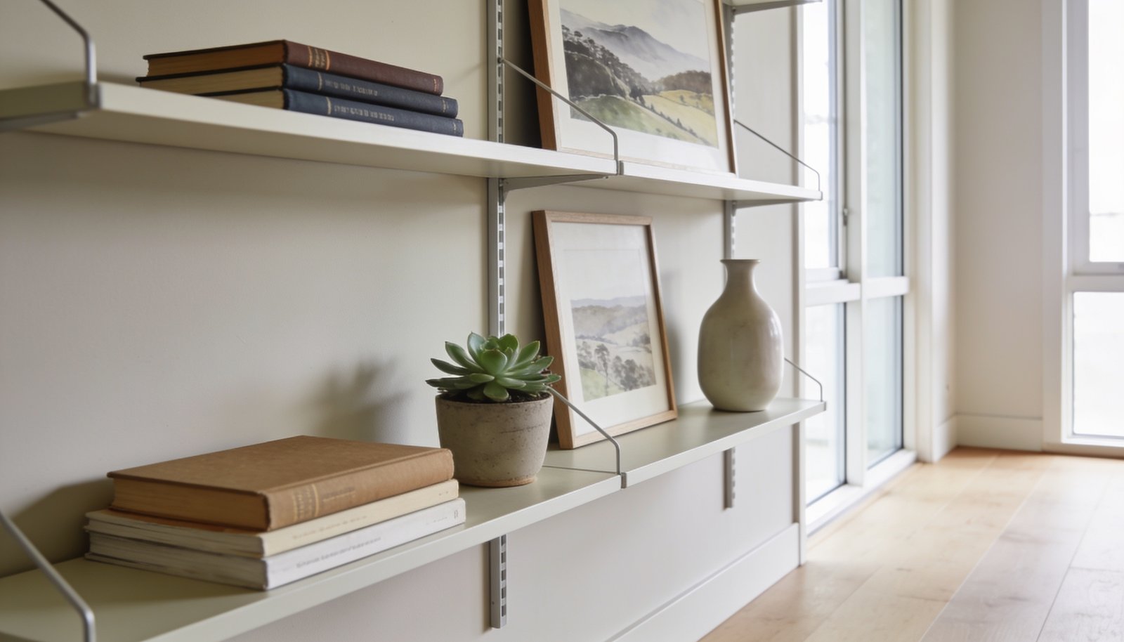 How to style shelves without them looking cluttered