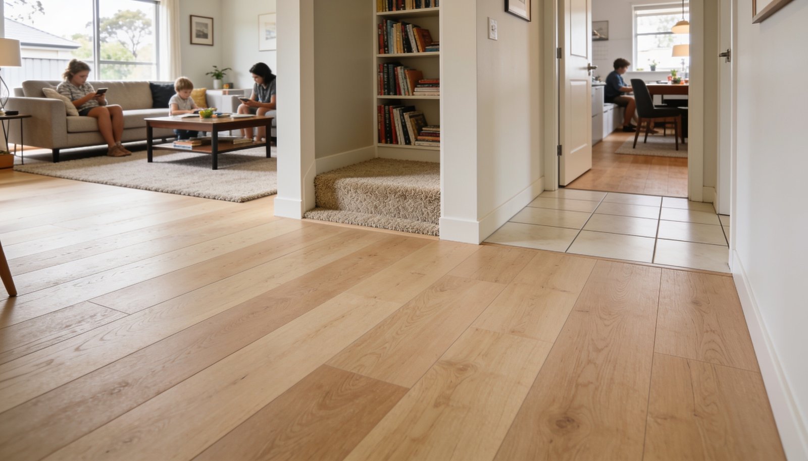 What flooring works best in a busy family home