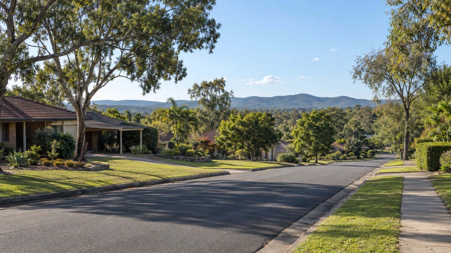 Detached family homes on generous blocks in a low-density Ipswich suburb