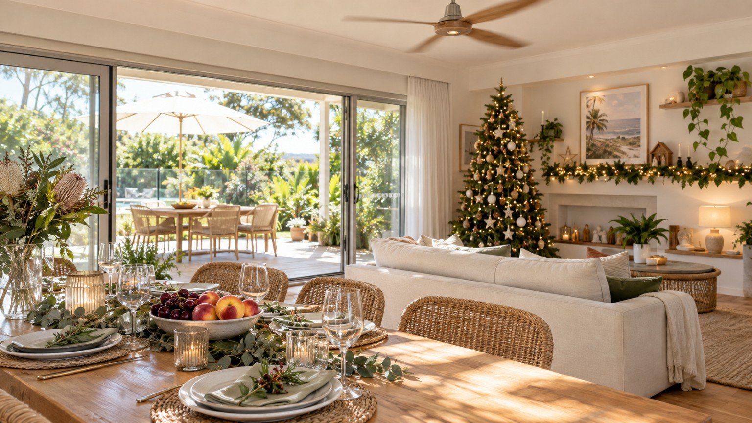 Australian home prepared for the Christmas and holiday season