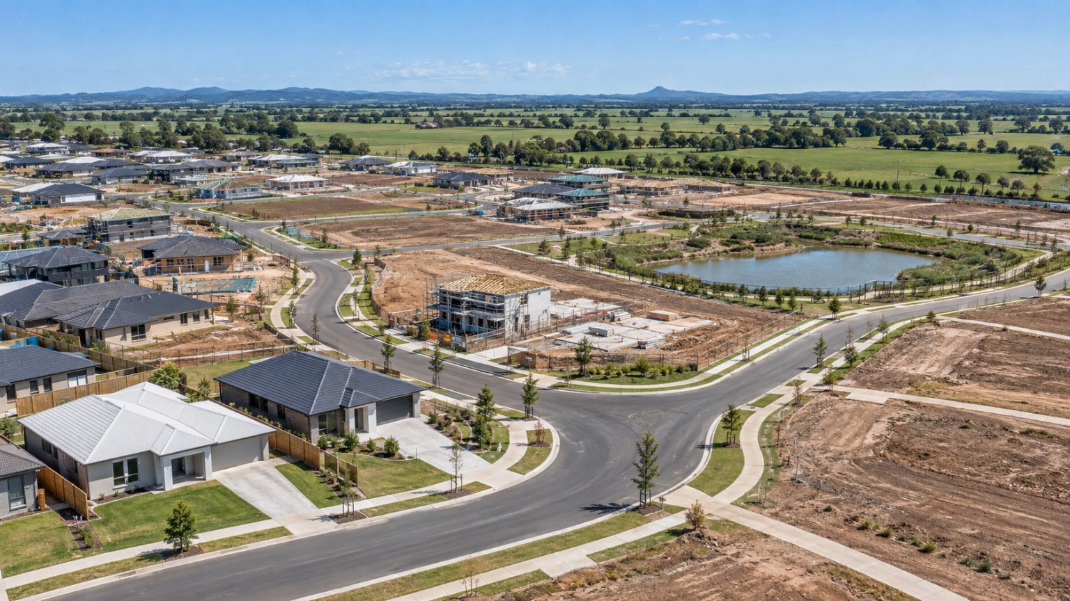 New master-planned housing estate under development in outer Logan