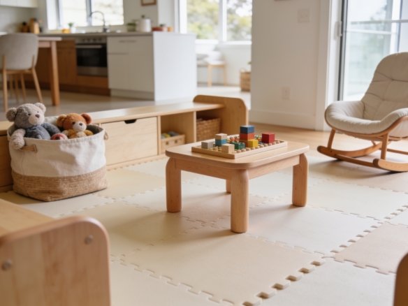 How to set up a safe indoor play area for an active toddler