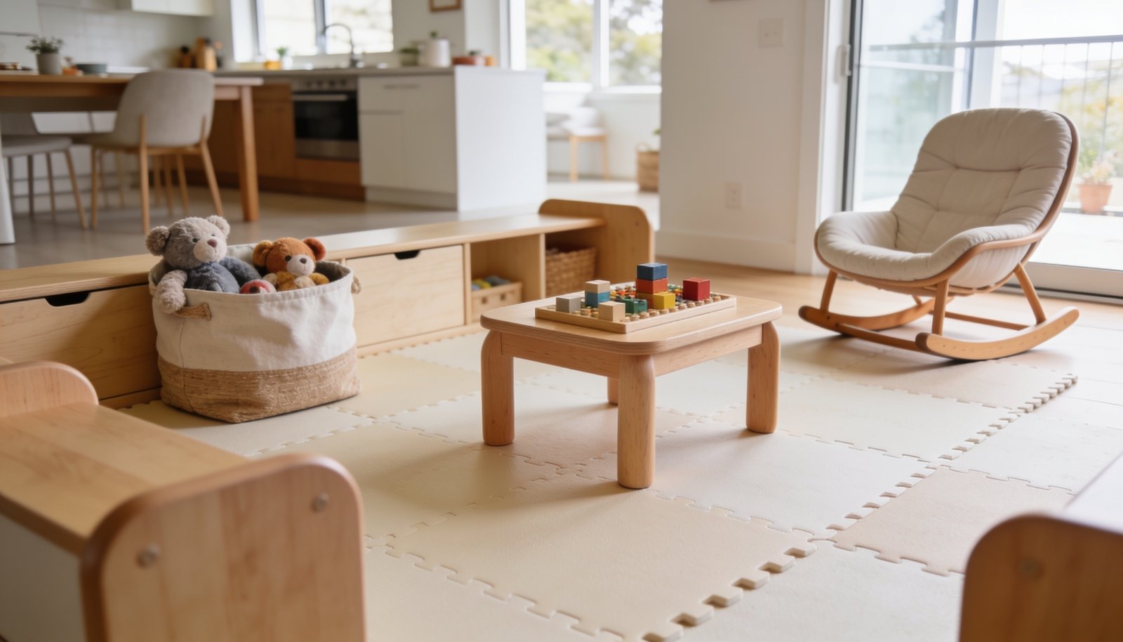How to set up a safe indoor play area for an active toddler