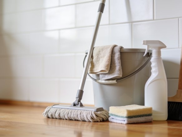 How to set up a safe storage area for cleaning chemicals