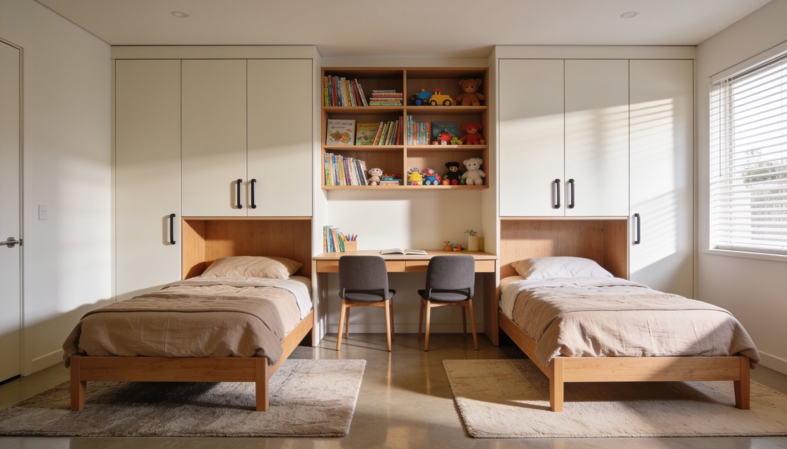 How to set up a shared bedroom for two children